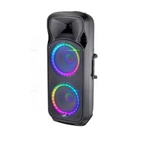 Parlante Torre Tornado Noga 2 X 12 Rgb Microfono Fm Usb