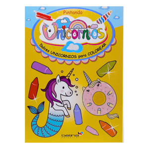 Libro Para Pintar Dulces Unicornios Para Colorear 2291 Modelo Dos