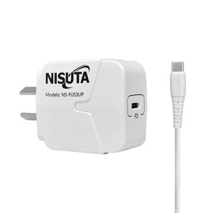 Fuente de alimentación NISUTA 1 puerto USB C PD Port con cable USB C de 1m - NSFU53UPC