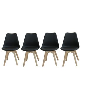 silla nordica milan blanca/ madera diseño moderno sil-440