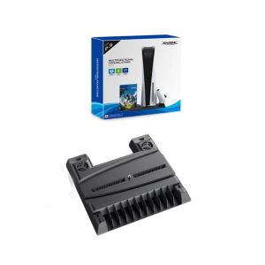 Base Dobe Cargador Rápido Dual P/ 2 Joystick Ps5 + 2 Cooler TP5-0593