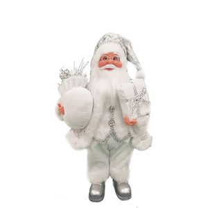 Papá Noel Plateado 30cm