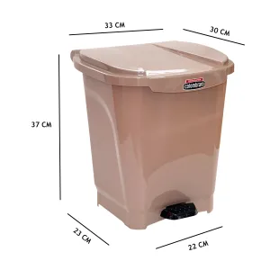 Cesto De Basura Colobin a Pedal 15 Lts Beige Colombraro