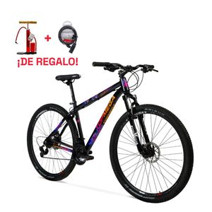 Bicicleta Topmega MTB Regal R29 21 v Shimano Negro/Fucsia/Naranja Talle M 1007978