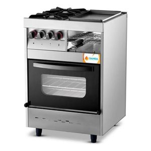 Cocina Industrial 2h Multiple Plancha Carlitero C601v Vidrio