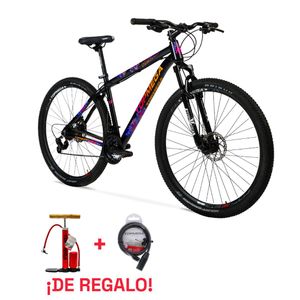 Bicicleta Topmega MTB Regal R29 21 v Shimano Negro/Fucsia/Naranja Talle M 1007978