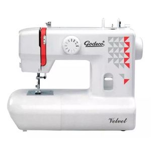Máquina de coser recta Godeco Velvet portable blanca 220V