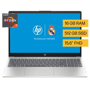 Notebook HP 15,6" AMD RyzenTM 7 16GB 512GB 15-FC0037LA