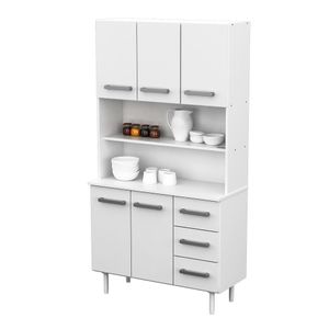 Mueble de Cocina Triplo Kit Color Blanco