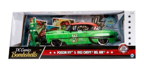 Vehículo Poison Ivy Chevy Bel Air 1953 de Escala 1:24