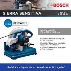 Sierra Cortadora Sensitiva Bosch Gco 14-24 355 Mm