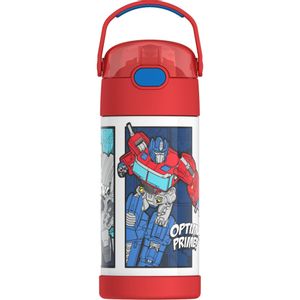 THERMOS FUNTAINER - Botella de agua con pajilla,
