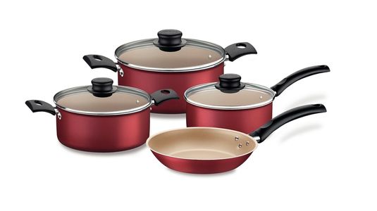 Ollas Tramontina Juego Bateria De Cocina Turim Teflon Set 7
