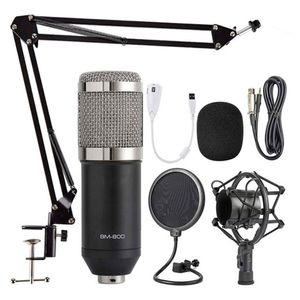 Microfono Condenser Cable 3,5 Bm-800 Kit Unidireccional