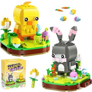 Building Blocks Cieyan Easter Bunny and Chick 421 unidades para niños mayores de 6 años