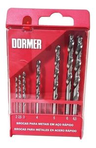 Juego Set 7 Mechas Acero Rapido Profesional Dormer 2 A 6,5mm A2907br