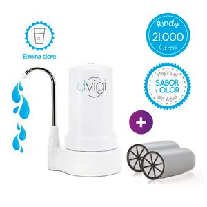 Purificador de Agua Blanco Rinde 7.000L + 2 filtros