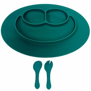 Set de Plato y Cubiertos para Bebes Gadnic Silicona Segura