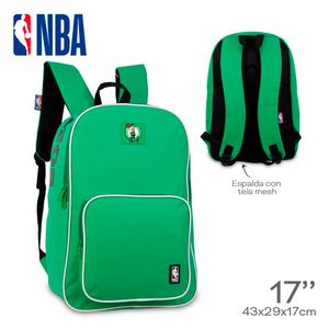 Mochila NBA Oficial Boston Celtics 17" Mod. 27639 Urbana Reforzada