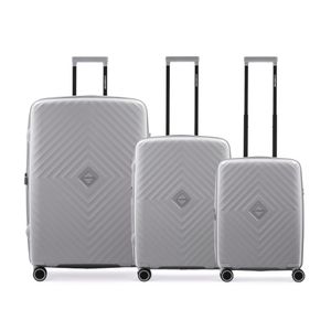 Set de Valijas Crossover Rigida Isabel Polipropileno Gris