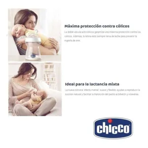 Chicco Natural Feeling Biberón De Vidrio