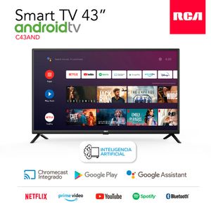 Smart TV LED 43” FHD RCA Android TV C43AND $201.999 Llega mañana ¡Retiralo YA!