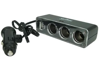 Nisuta - Cargador USB doble para auto 12/24V de 3.1A y pantalla led