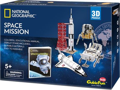 Cubic Fun Rompecabeza 3D National Geographic Mision Espacial 80 Piezas