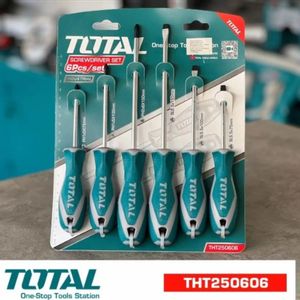 Set Kit Juego 6 Destornilladores Total