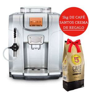 Cafetera Espresso Automática ME712 Silver + Santos Crema