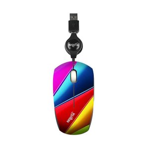 Mouse Optico Mini Retractil USB 1000DPI Nisuta NSMOR3AR 