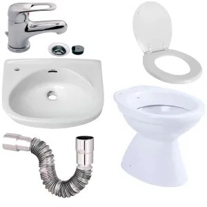 Combo Bidet Con Griferia Monaco Roca Fv Monocomando