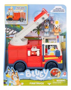 Bluey Camión De Bomberos Con 2 Figuras 17610