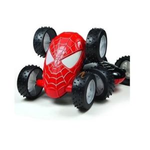 Spiderman Auto Friccion Obstaculos Negro Rojo