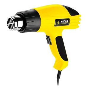 Pistola De Calor 2000w Electrica 600oc Con Accesorios Dogo Amarillo