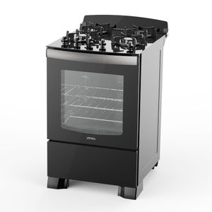 Cocina a Gas Atma 94CCM056N 56cm Negro
