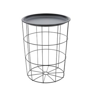 Mesa Arrime Home Make Canasto Negra 