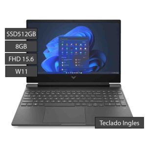HP Victus Intel I5 ssd512gb 8gb fhd15,6 rtx 2050 Teclado en ingles