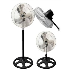 Ventilador Exahome 3 En 1 Pie Pared Turbo Ind. Argentina Estructura Gris Aspas Gris