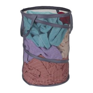Cesto Canasto Plegable Ropa Sucia Manija 50x40 Tela 