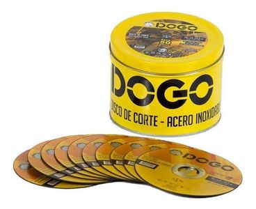 Pack 50 Discos Corte Amoladora 115mm 4,5 Dogo 0.8 Mm + Lata Dog04670