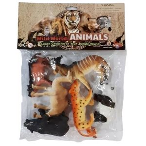 Set De Animales Salvajes X6 - Wild World (Panda)