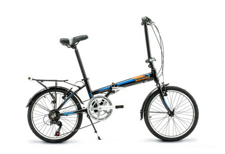 Bicicleta Raleigh Plegable R20 Straight Negro Azul 