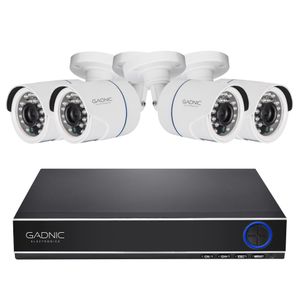 Cámaras de Seguridad + DVR Gadnic x4 Interior / Exterior IP CCTV Visión Nocturna 1Tb