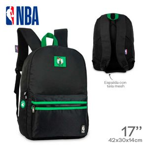 Mochila NBA Oficial Boston Celtics 17" Mod. 27638 Urbana Reforzada