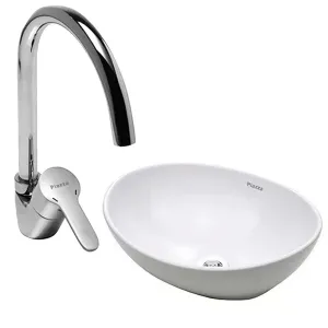 Combo Bacha De Apoyo Piazza A082 Griferia Monocomando Emblem