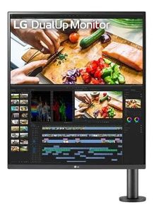 Monitor LG Dualup 28mq780 Ergonomico 27.6 Nano Ips Kvm Hdr10