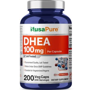 NusaPure DHEA 100 mg 200 cápsulas vegetales