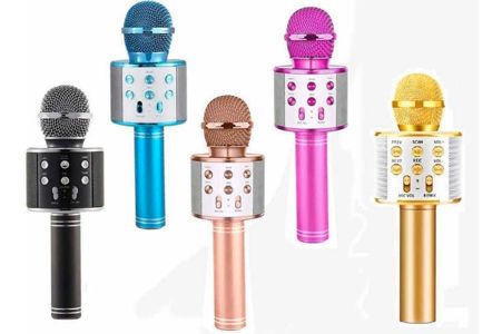 Microfono Karaoke Bluetooth Parlante Usb Recargable Fiestas 