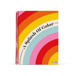Cuaderno Universitario Mooving Rayado Rainbow